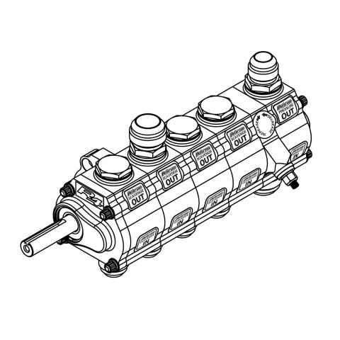 Peterson Fluid Systems R4 5-Stage Oil Pump - Left Side Mount - Dr Rear Drive w/ Hex