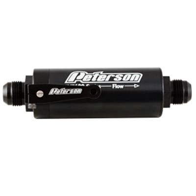 Peterson Fluid Systems Fuel Filter -12AN 100 Micron Ball Valve