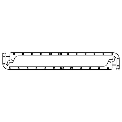 Cometic Jaguar XK6 .060in AFM Oil Pan Gasket Set - Side Rails Only