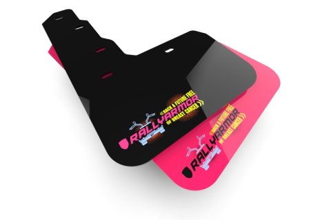 Rally Armor 22-26 VW MK8 Golf GTI & R Pink Mud Flap BCE Logo