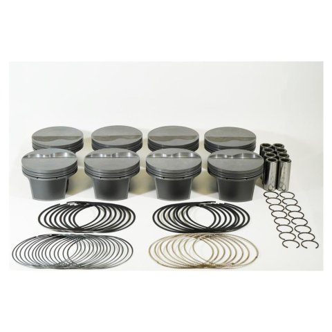 Mahle MS Piston Set GM LS 365ci 4.005in Bore 3.622in Stk 6.098in Rod .945 Pin 429g 10.5 CR Set of 8