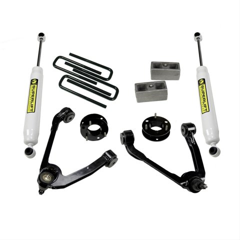 Superlift 07-16 Chevy Silv 1500 2WD 3.5in Lift Kit w/ Cast Steel Control Arms & Rear Shocks