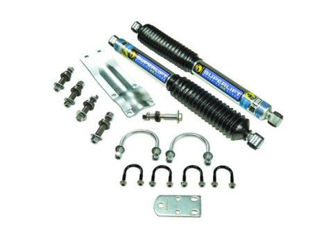 Superlift 73-91 GM 1/2 Ton 4WD Vehicles Solid Axle Dual Steering Stabilizer Kit w/ SS Shocks by BIL