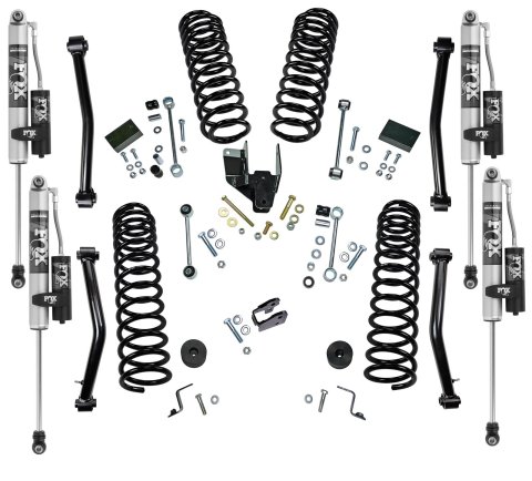 Superlift 18-22 Jeep Wrangler JLU (NO Mojave) 4WD 4in Dual Rate Coil Lift Kit w/Fox 2.0 Res Shocks
