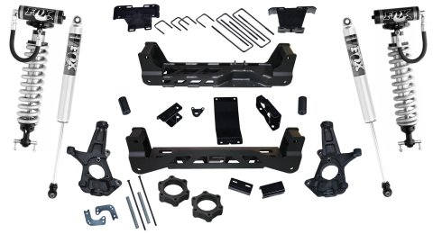 Superlift 14-16 GMC Sierra 1500 4WD 6.5in Lift Kit w/ Steel Cntrl Arms Fox Front Coilover & 2.0 Rear
