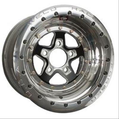 Weld Alumastar 2.0 15x10 / 5x4.5 BP / 3in. BS Black Wheel - Black Single Bead Lock MT