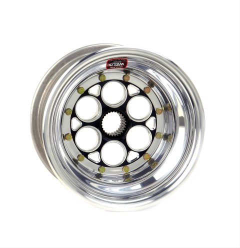 Weld Magnum Sprint 15x17 / 42-Spline / 5in. BS Black Wheel - Outer Beadlock w/6-Dzus Cover