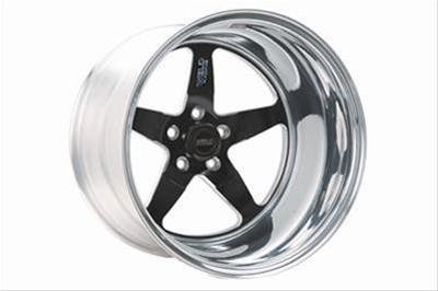 Weld S71 15x4 / 5x4.75 BP / 1.63in. BS Black Wheel (Low Pad) - Non-Beadlock