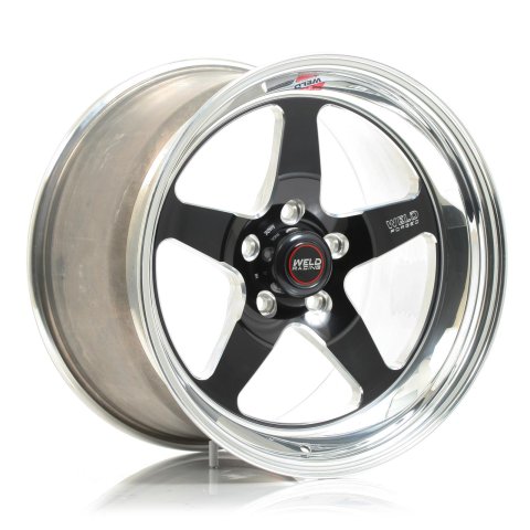 Weld S71 17x10.5 / 5x4.5 BP / 7.4in. BS Black Wheel (Low Pad) - Non-Beadlock