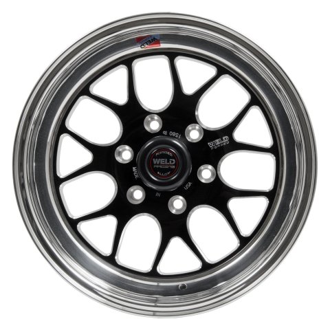 Weld S77 HD 17x5 / 6x5.5 BP / 1.6in. BS Black Wheel (HD Low Pad) - Non-Beadlock
