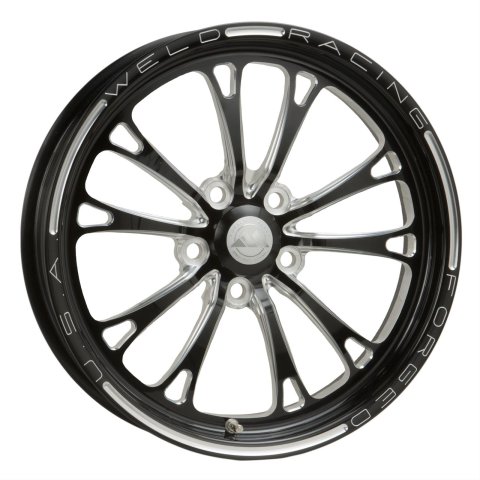 Weld V-Series 1-Piece 15x3.5 / Anglia Spindle MT / 1.75in. BS Black Wheel - Non-Beadlock