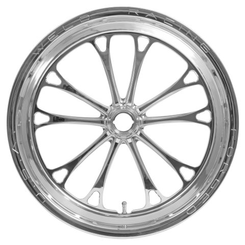 Weld V-Series 1-Piece 17x3.5 / Strange Spindle MT / 1.75in. BS Polished Wheel - Non-Beadlock