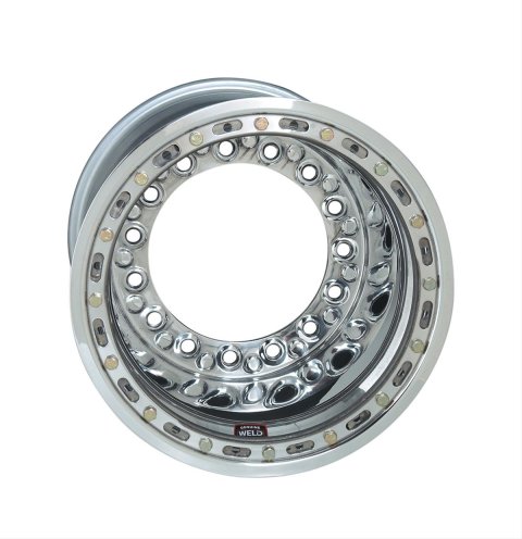 Weld Wide 5 XL Direct Mount 15x10 / 5x10.25 BP / 4in. BS Polished Assembly - Mod Outer Beadlock