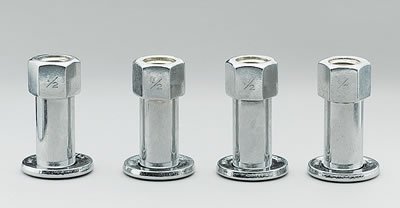 Weld Open End Lug Nuts w/ Centered Washers 1/2in. RH - 4pk.