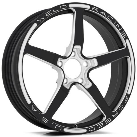 Weld Alumastar 1-Piece 18x6 / 5x120 BP / 2.7in. BS Polished Wheel - Non-Beadlock - Black