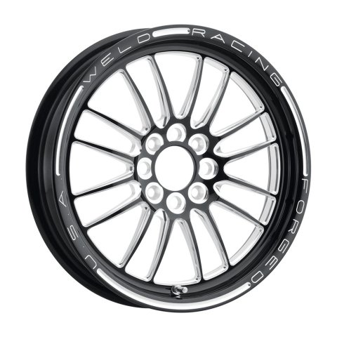 Weld Tuner Import Drag 13x9 / 4x100mm BP / 5in. BS Black Wheel CTR
