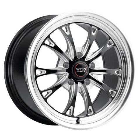 Weld Belmont 20x8 / 5x127 BP / ET00 BS4.50 Gloss Black MIL DIA 78.1