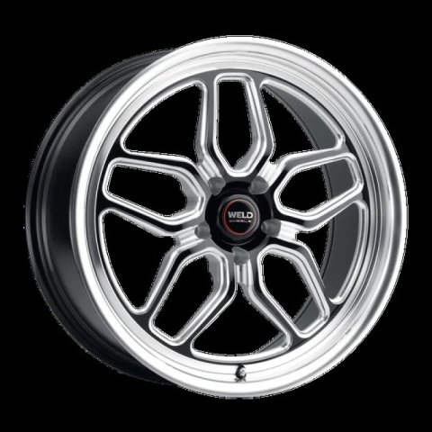 Weld S107 20X9.5 Laguna 5X120.7 ET00 BS5.25 Gloss Black MIL Dia 78.1