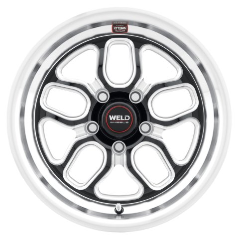 Weld S107 15X8 Laguna 5X120.7 ET00 BS4.50 Gloss Black MIL Dia 78.1