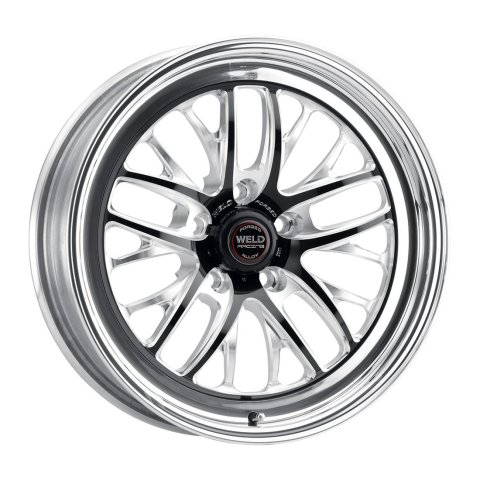 Weld S82 18x8 / 5x4.75 BP / 5.1in. BS (15mm Offset) Black Wheel (High Pad)