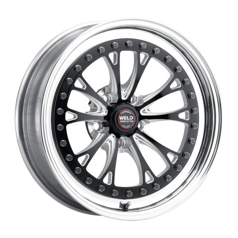 Weld Vitesse 17x11 / 5x115mm / 5.7in BS Black High Pad Wheel
