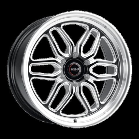 Weld Racing 17x10 Laguna 6 Drag 6x135 ET42 BS7.25 Gloss BLK MIL DIA 87.1