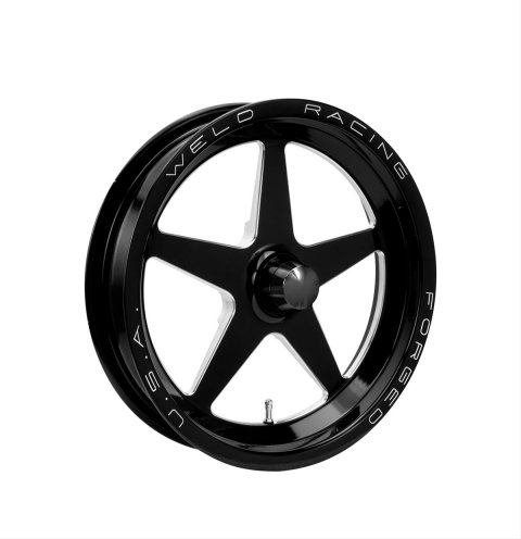 Weld Alumastar 1-Piece 17x3.5 / Strange Spindle / 1.75in. BS Black Wheel - Non-Beadlock