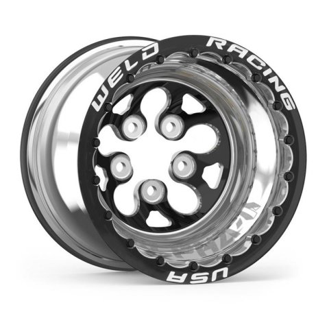 Weld Alpha-1 15x10 / 5x4.5 BP / 3in. BS Black Wheel - Black Single Beadlock MT