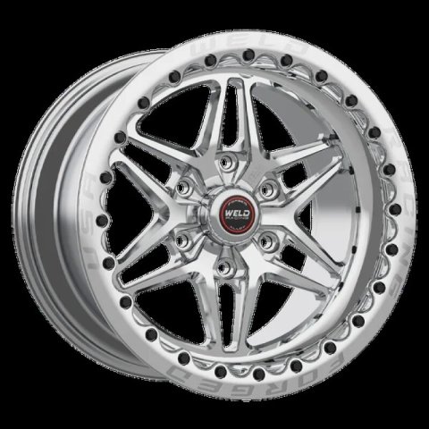Weld S81 17x10 / 5x115 BP/ 6.7in. BS 30 ET Polished Wheel 3.18 ID (High Pad) - Single Beadlock