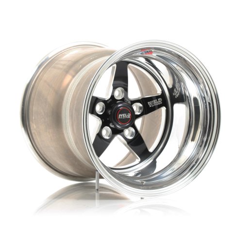 Weld S71 15x15.33 / 5x4.75 BP / 7.5in. BS Black Wheel (Low Pad) - Non-Beadlock
