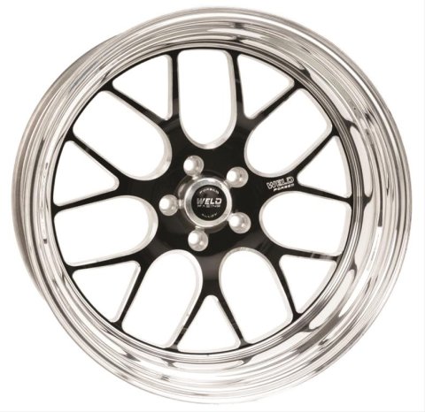 Weld S77 17x9 / 5x4.75 BP / 4.9in. BS Black Wheel (Low Pad) - Non-Beadlock
