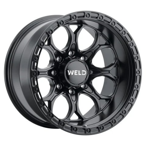 Weld Off-Road 20x9 / BP 8x165.1 / ET 00 / BS 5.00 / Ledge 8 Wheels Satin Black / Black Ring 125.1