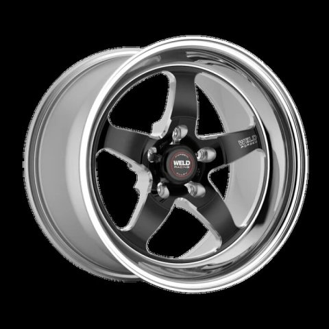 Weld Racing RT-S S71 Drag Wheel 18X9 / 5x112 / +28 Offset / 6.1 Backspace - Black - High Pad