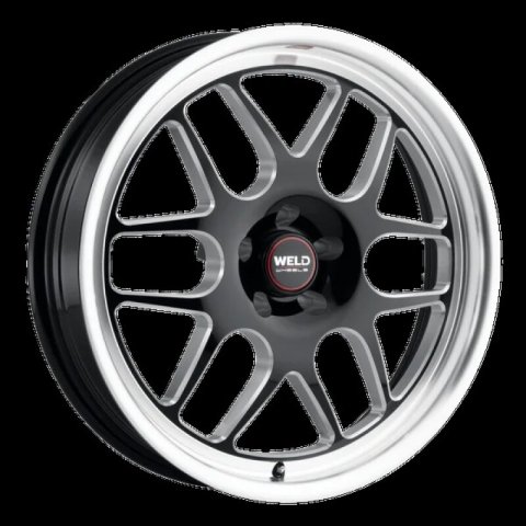Weld Solana Drag 17x5 / 6x135 BP / ET-7 / 87.1mm Bore - Gloss Black MIL DIA Wheel