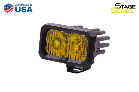 Diode Dynamics Stage Series 2 In LED Pod Sport - Yellow Driving Standard ABL Each