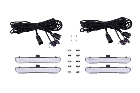 Diode Dynamics 20-21 Sierra 2500/3500 HD LED Sequential Sidemarkers Clear Set