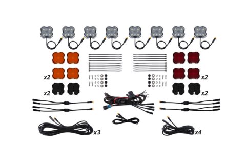Diode Dynamics Stage Series Single-Color LED Rock Light Kit - 8-Pack