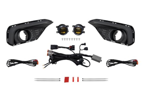Diode Dynamics 2024 Ford Mustang EcoBoost Elite Series Add-On Fog Lamp Kit Yellow