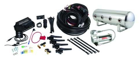 Air Lift Performance 3H (3/8 Air Line 2.5 Gal Polished Aluminum Tank VIAIR 444C Comp)