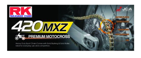 RK Chain 420MXZ-126 - Natural