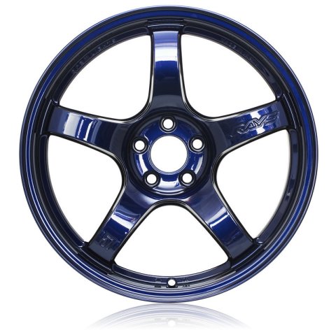 Gram Lights 57CR 15x8.0 +35 4x114.3 Eternal Blue Pearl Wheel