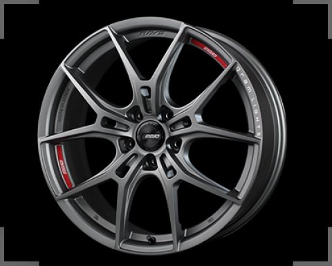 Gram Lights 57FXZ 18x9.5 +38 5x114.3 Matte Graphite and Machining Rim Edge DC Wheel