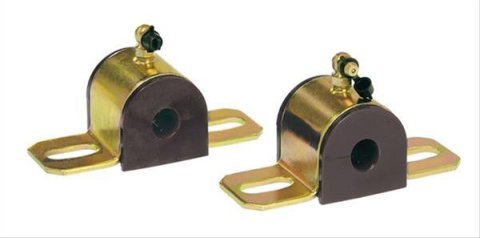 Prothane Universal 90 Deg Greasable Sway Bar Bushings - 9/16in - Type B Bracket - Black