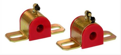 Prothane Universal 90 Deg Greasable Sway Bar Bushings - 5/8in - Type B Bracket - Red