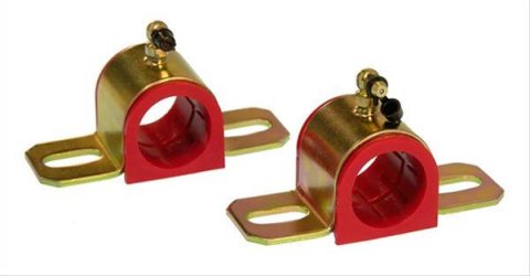 Prothane Universal 90 Deg Greasable Sway Bar Bushings - 1 5/16in - Type B Bracket - Red