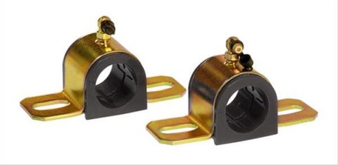Prothane Universal 90 Deg Greasable Sway Bar Bushings - 30MM - Type B Bracket - Black