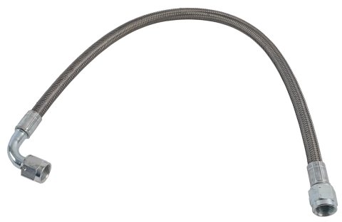 Fragola -6AN Hose Assembly Straight x 90 Degree Steel Nut 20in