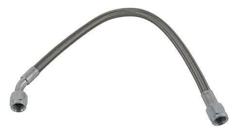 Fragola -6AN Hose Assembly Straight x 45 Degree Steel Nut 16in