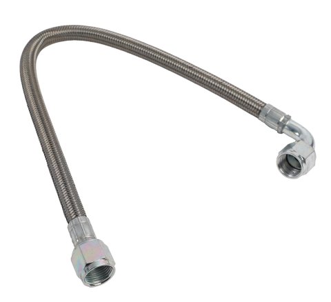 Fragola -8AN Hose Assembly Straight x 90 Degree Steel Nut 20in