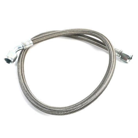 Fragola -8AN Hose Assembly Straight x 90 Degree Steel Nut 36in